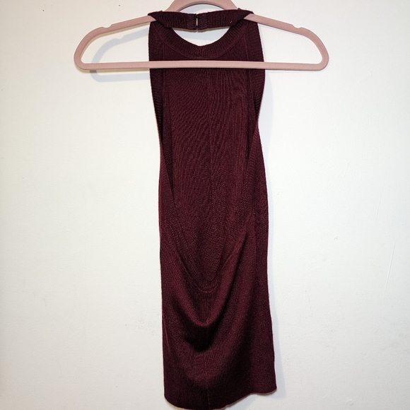 Peter Do FW19 Red Cashmere Backless Halter Top - Picture 6 of 11